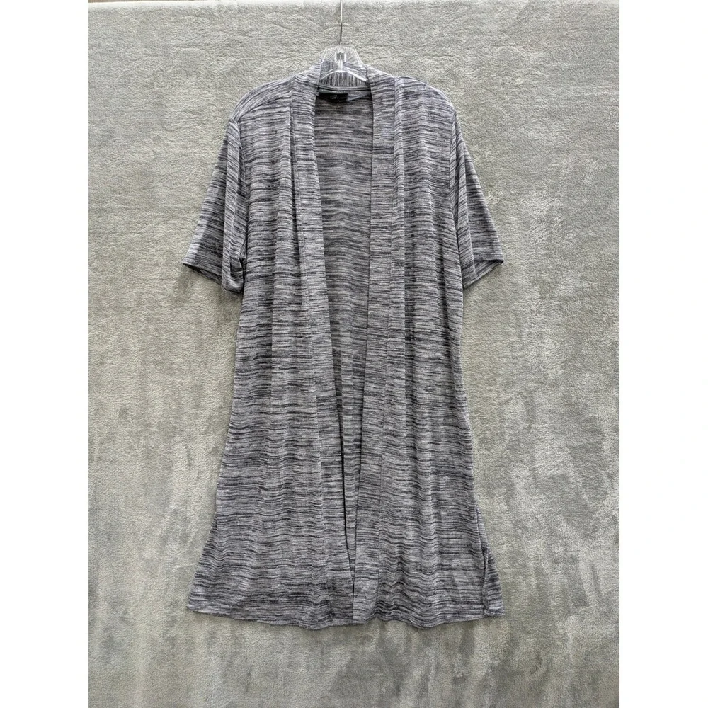 Lane Bryant Duster Cardigan Womens 18/20 Space Dye Open Front Short Sleeve Boho‎